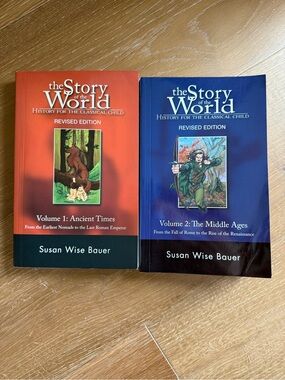 The Story of the World Volumes 1 & 2 by Susan Wise Bauer - well trained press